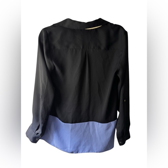 Talbots Color block Long Sleeve Blouse - Picture 3 of 5